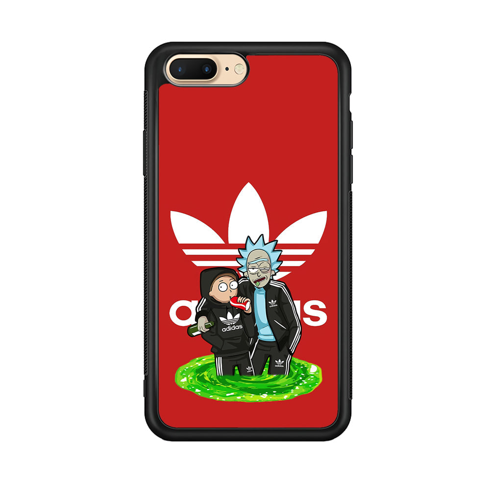 Adidas Rick and Morty Portal iPhone 8 Plus Case-Mobile Phone Case-Altracase