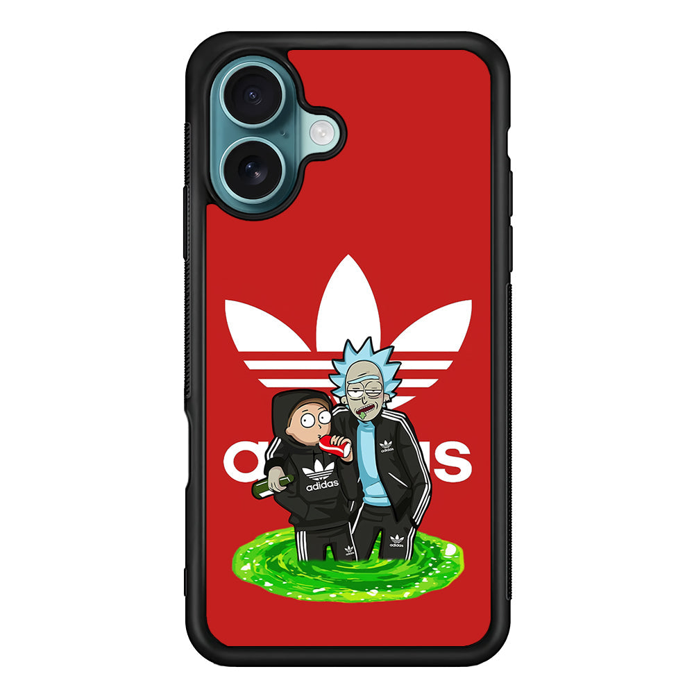 Adidas Rick and Morty Portal iPhone 16 Plus Case - Altracase