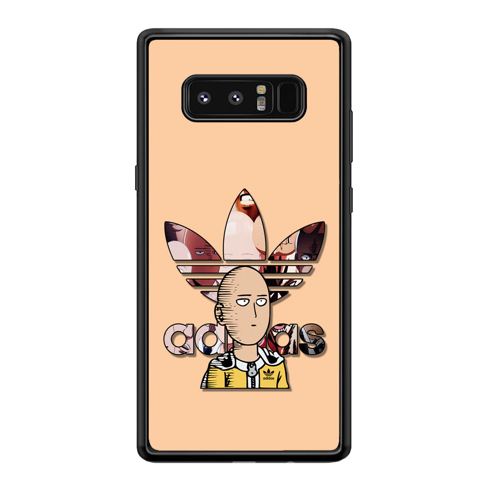 Adidas Saitama One Punch Man Samsung Galaxy Note 8 Case-Mobile Phone Case-Rubber Black (2D Case)-Altracase