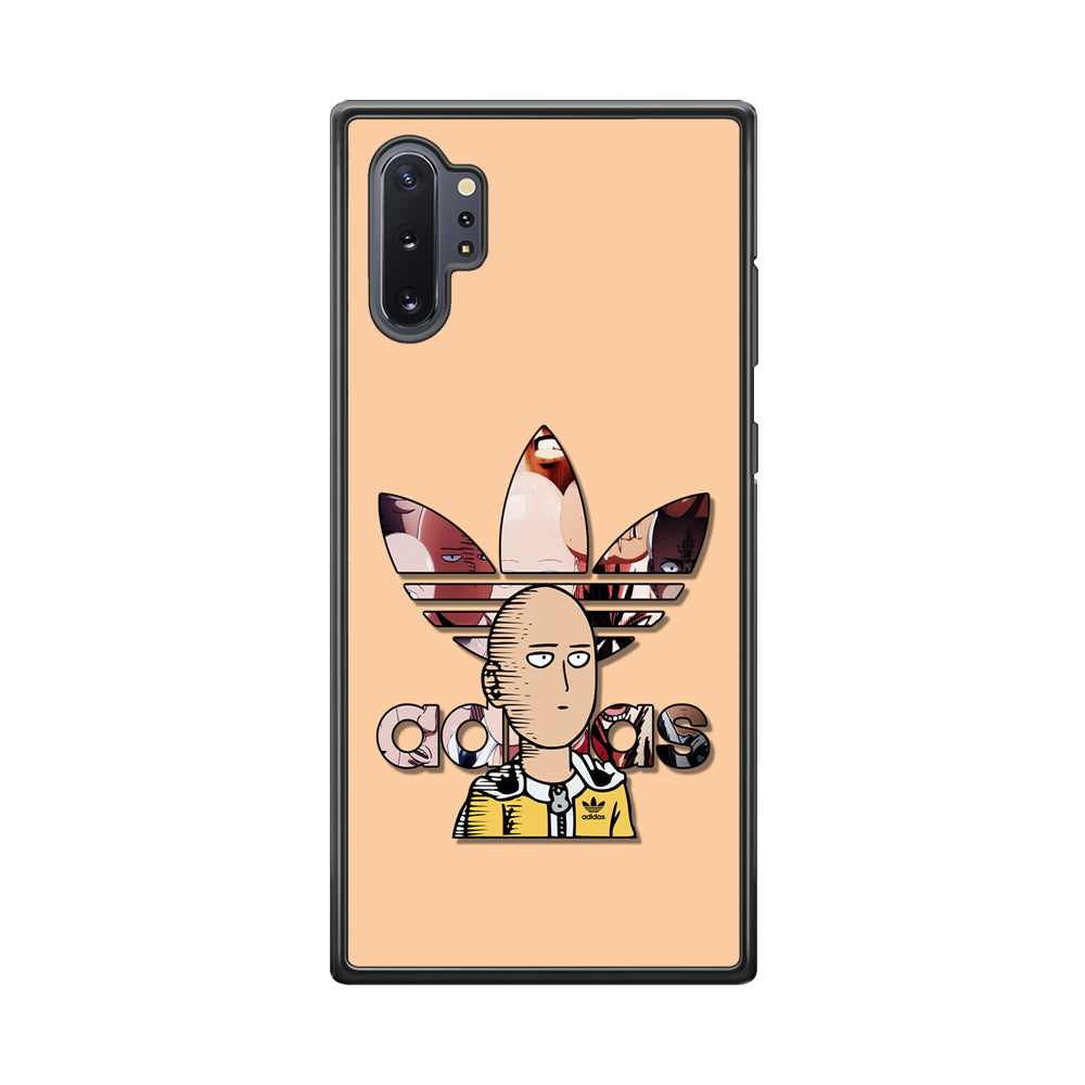 Adidas Saitama One Punch Man Samsung Galaxy Note 10 Plus Case-Mobile Phone Case-Rubber Black (2D Case)-Altracase
