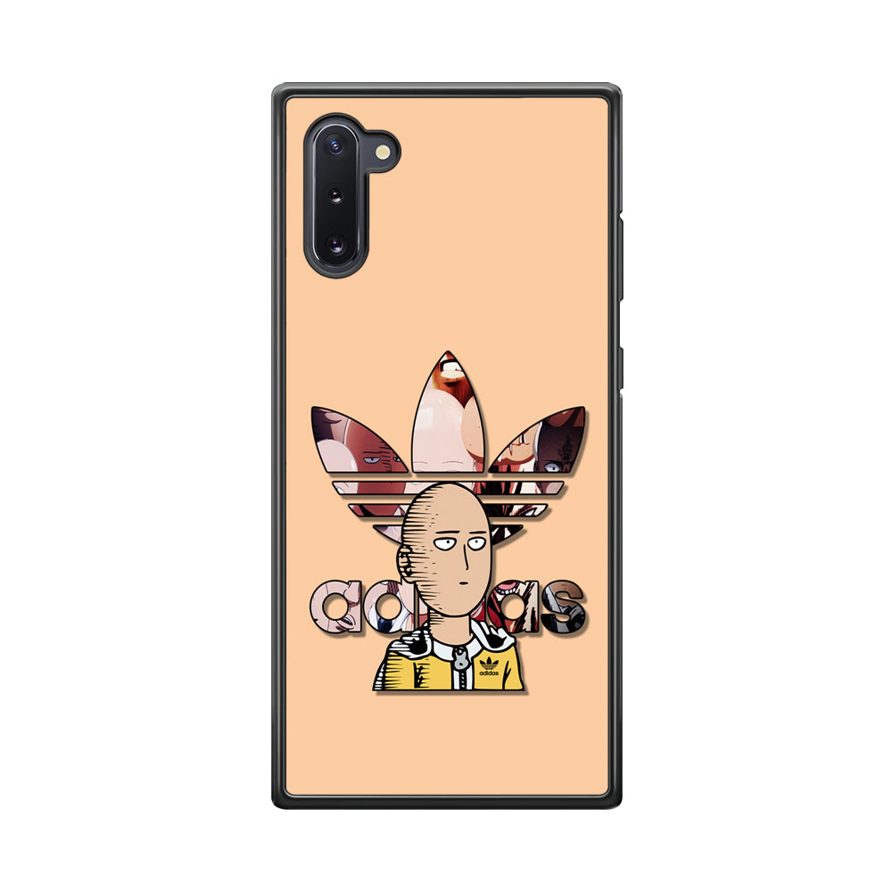 Adidas Saitama One Punch Man Samsung Galaxy Note 10 Case-Mobile Phone Case-Rubber Black (2D Case)-Altracase