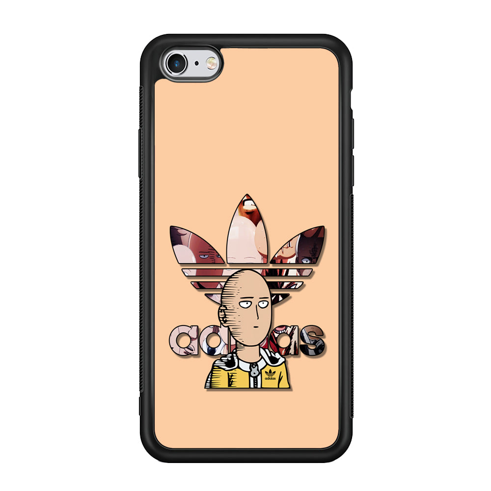 Adidas Saitama One Punch Man iPhone 6 Plus | 6s Plus Case-Mobile Phone Case-Rubber Black (2D Case)-Altracase