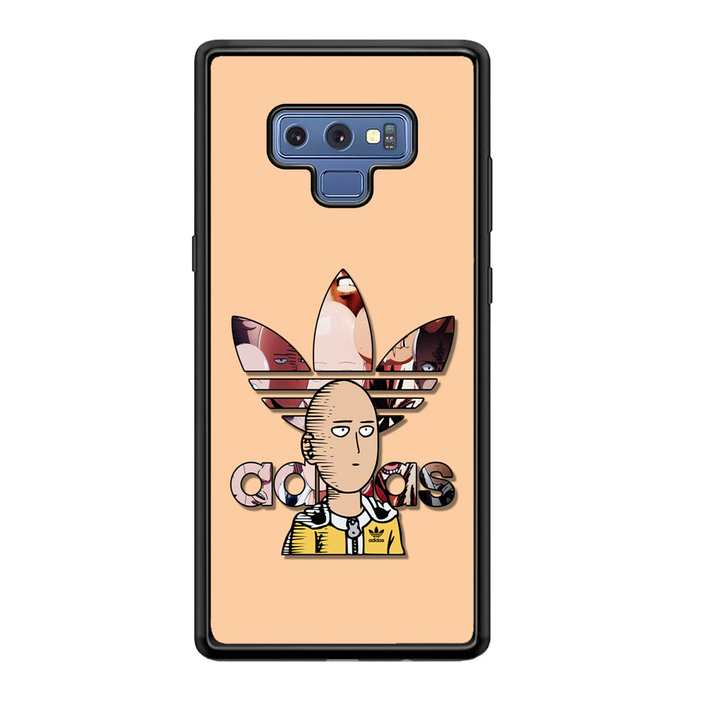 Adidas Saitama One Punch Man Samsung Galaxy Note 9 Case-Mobile Phone Case-Rubber Black (2D Case)-Altracase