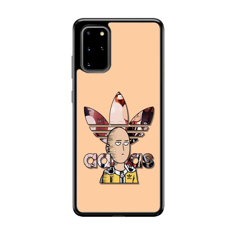 Adidas Saitama One Punch Man Samsung Galaxy S20 Plus Case-Mobile Phone Case-Rubber Black (2D Case)-Altracase