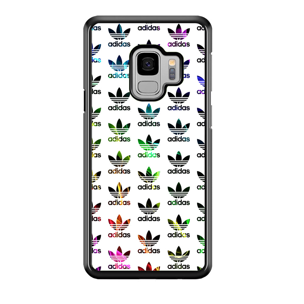 Adidas Smoke Colorful Pattern Samsung Galaxy S9 Case-Mobile Phone Case-Rubber Black (2D Case)-Altracase