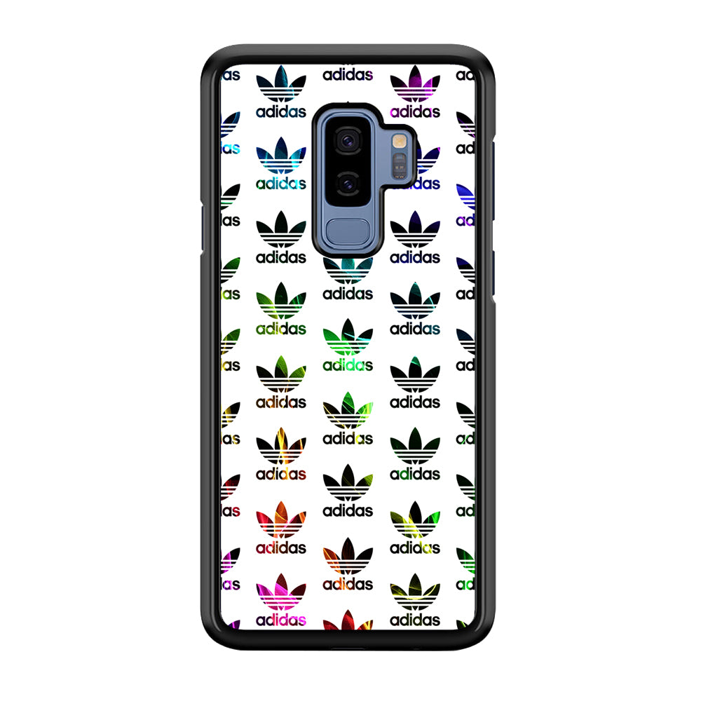 Adidas Smoke Colorful Pattern Samsung Galaxy S9 Plus Case-Mobile Phone Case-Rubber Black (2D Case)-Altracase