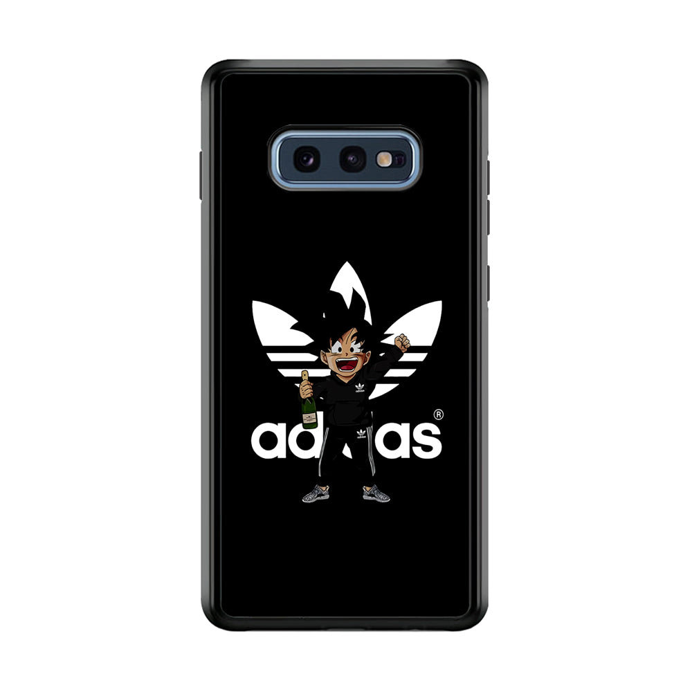 Adidas Son Goku Drink Samsung Galaxy S10E Case-Mobile Phone Case-Rubber Black (2D Case)-Altracase
