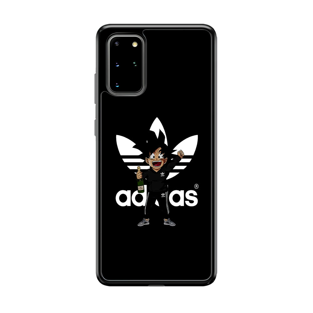 Adidas Son Goku Drink Samsung Galaxy S20 Plus Case-Mobile Phone Case-Rubber Black (2D Case)-Altracase