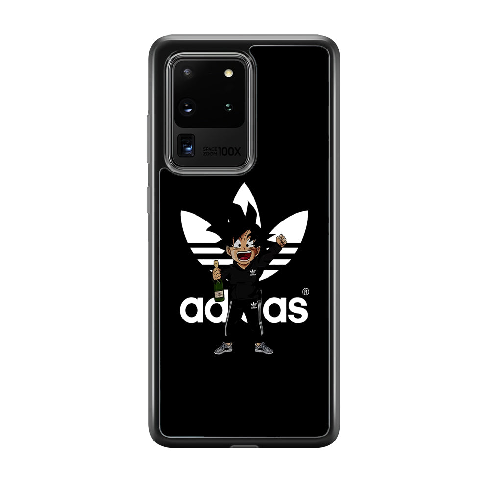 Adidas Son Goku Drink Samsung Galaxy S20 Ultra Case-Mobile Phone Case-Rubber Black (2D Case)-Altracase