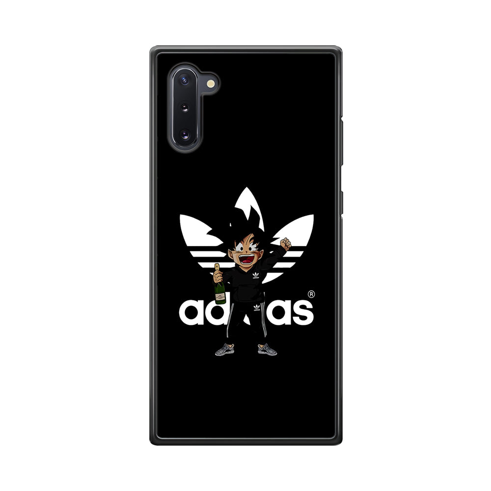 Adidas Son Goku Drink Samsung Galaxy Note 10 Case-Mobile Phone Case-Rubber Black (2D Case)-Altracase