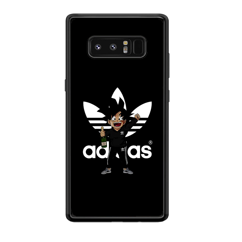 Adidas Son Goku Drink Samsung Galaxy Note 8 Case-Mobile Phone Case-Rubber Black (2D Case)-Altracase
