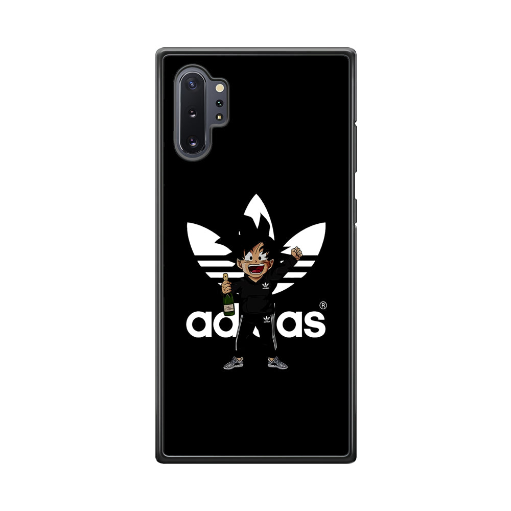 Adidas Son Goku Drink Samsung Galaxy Note 10 Plus Case-Mobile Phone Case-Rubber Black (2D Case)-Altracase