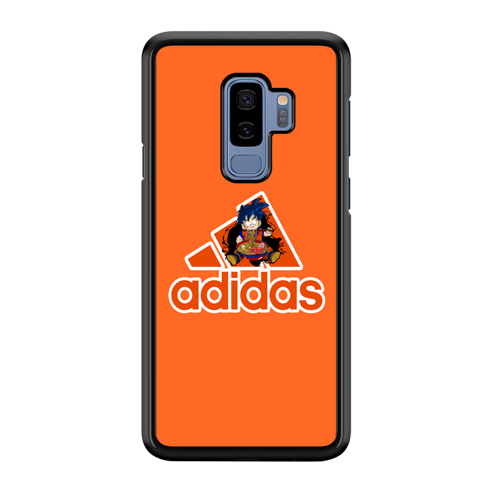 Adidas Son Goku Eats Ramen Samsung Galaxy S9 Plus Case-Mobile Phone Case-Rubber Black (2D Case)-Altracase