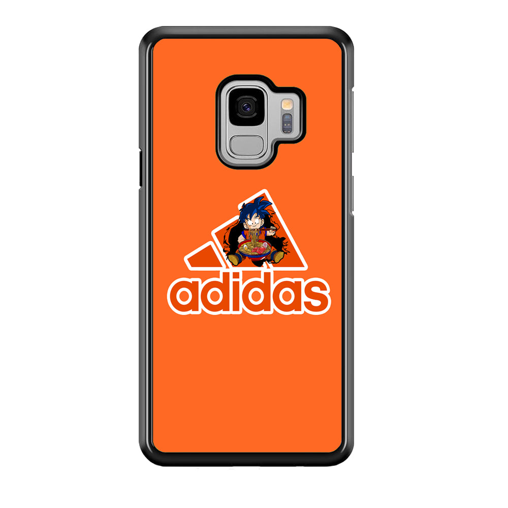 Adidas Son Goku Eats Ramen Samsung Galaxy S9 Case-Mobile Phone Case-Rubber Black (2D Case)-Altracase