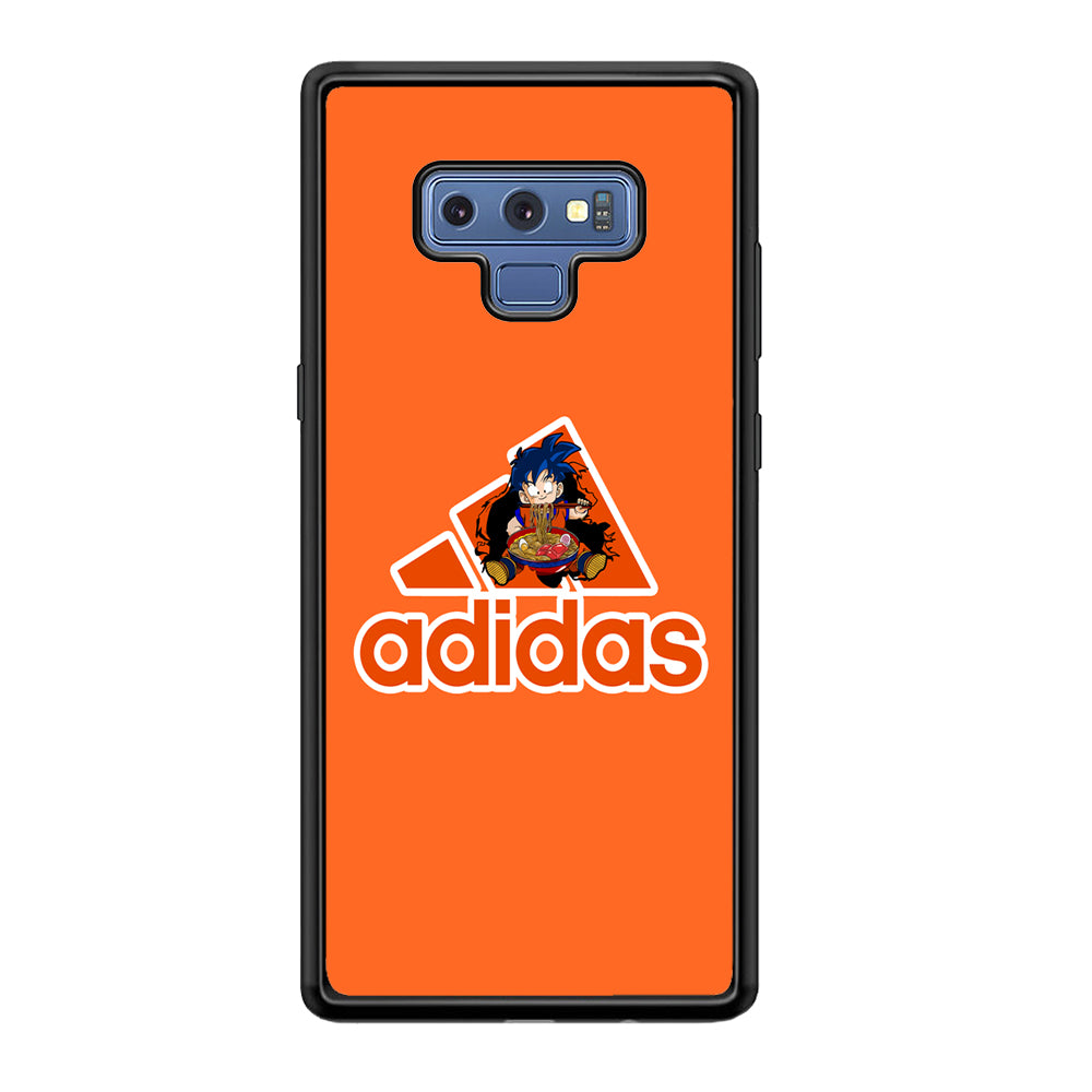 Adidas Son Goku Eats Ramen Samsung Galaxy Note 9 Case-Mobile Phone Case-Rubber Black (2D Case)-Altracase