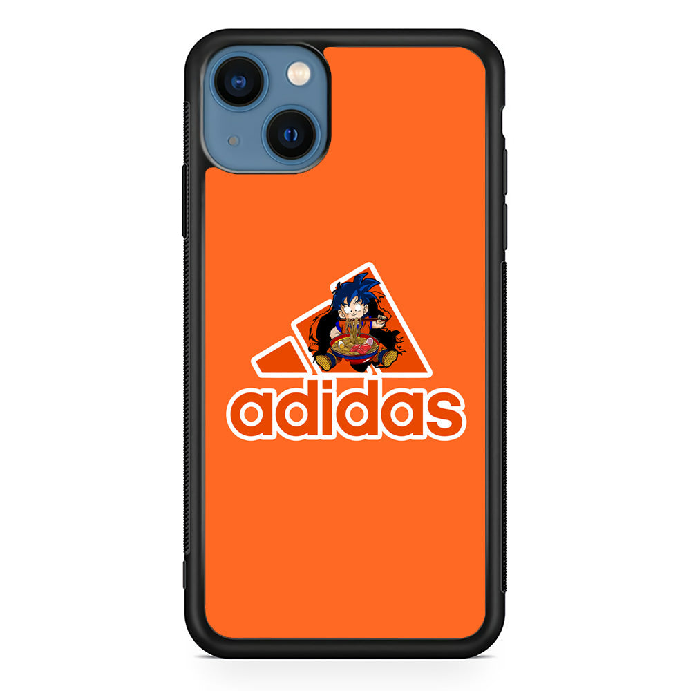 Adidas Son Goku Eats Ramen iPhone 15 Plus Case-Mobile Phone Case-Altracase