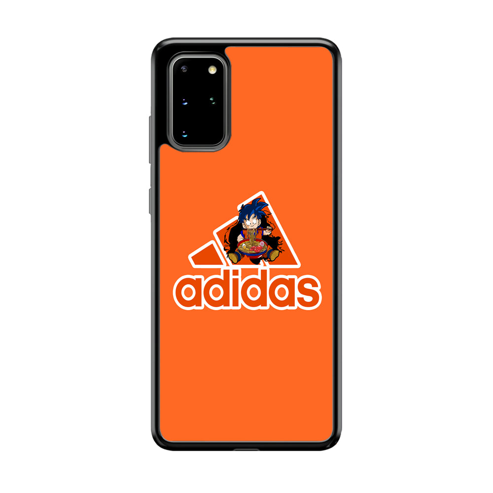 Adidas Son Goku Eats Ramen Samsung Galaxy S20 Plus Case-Mobile Phone Case-Rubber Black (2D Case)-Altracase