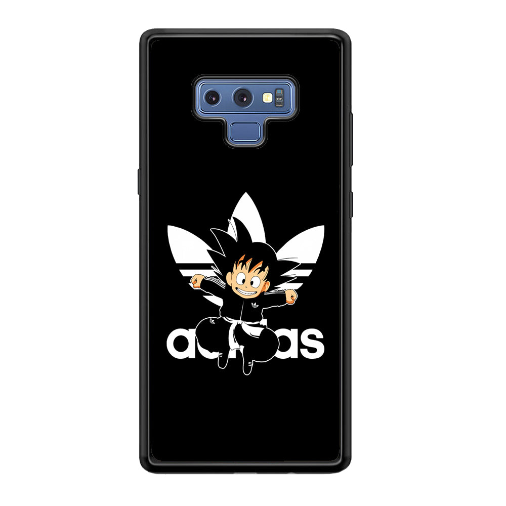 Adidas Son Goku Jump Samsung Galaxy Note 9 Case-Mobile Phone Case-Rubber Black (2D Case)-Altracase