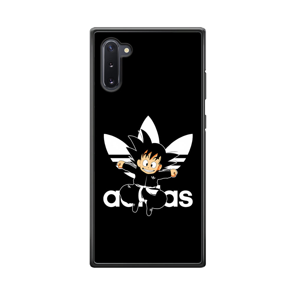 Adidas Son Goku Jump Samsung Galaxy Note 10 Case-Mobile Phone Case-Rubber Black (2D Case)-Altracase