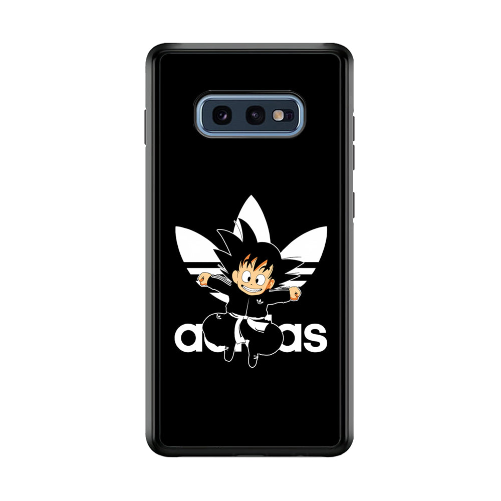 Adidas Son Goku Jump Samsung Galaxy S10E Case-Mobile Phone Case-Rubber Black (2D Case)-Altracase