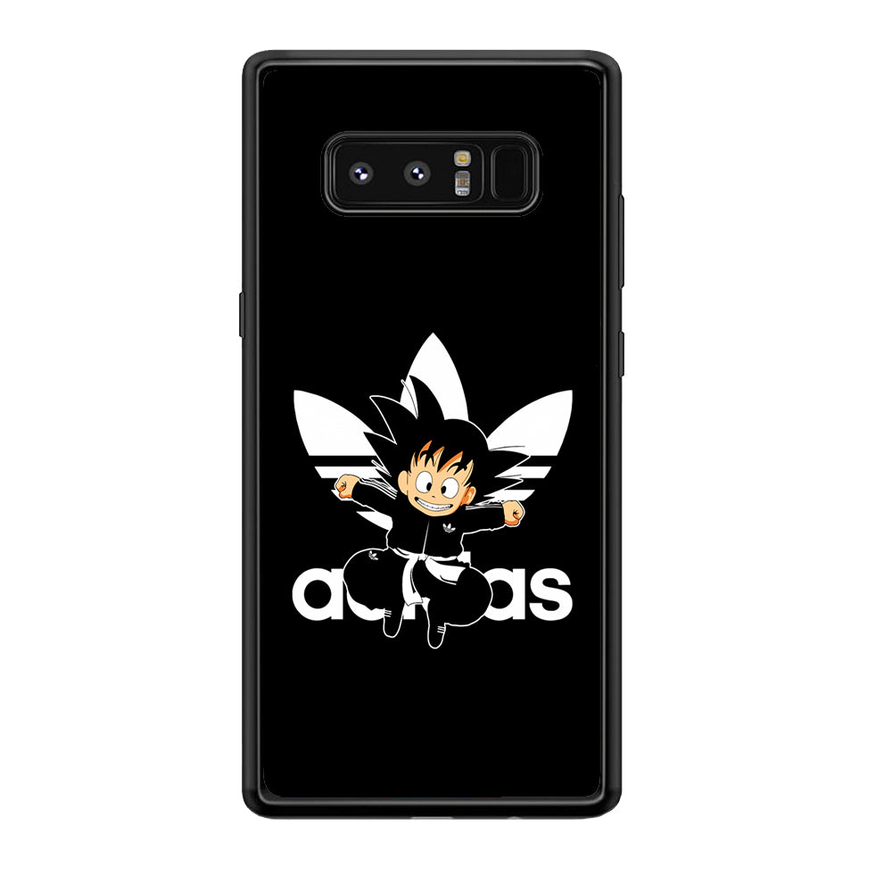 Adidas Son Goku Jump Samsung Galaxy Note 8 Case-Mobile Phone Case-Rubber Black (2D Case)-Altracase