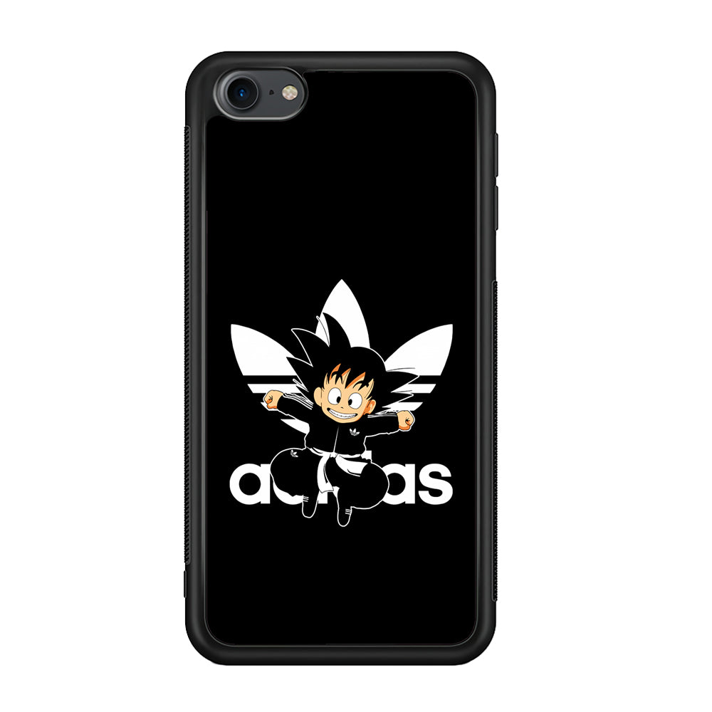 Adidas Son Goku Jump iPod Touch 6 Case-Mobile Phone Case-Rubber Black (2D Case)-Altracase