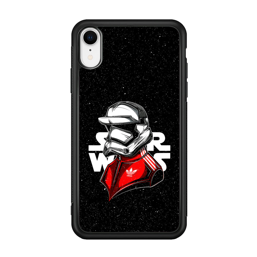 Adidas Stormtrooper Star Wars iPhone XR Case-Mobile Phone Case-Rubber Black (2D Case)-Altracase