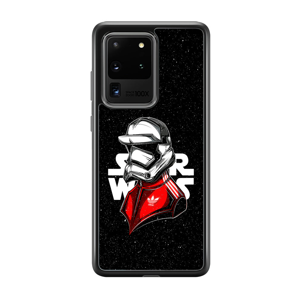 Adidas Stormtrooper Star Wars Samsung Galaxy S20 Ultra Case-Mobile Phone Case-Rubber Black (2D Case)-Altracase