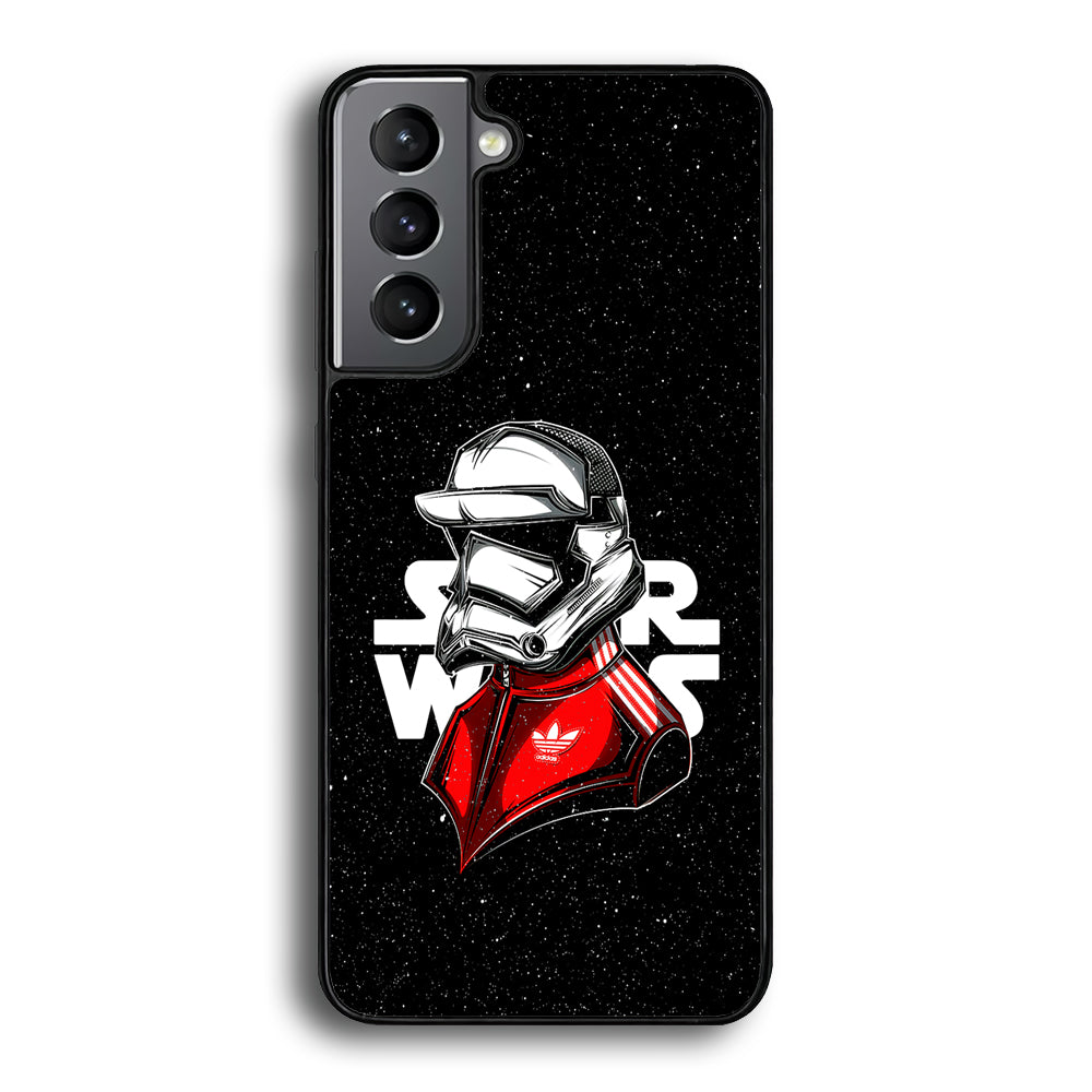 Adidas Stormtrooper Star Wars Samsung Galaxy S22 Case-Mobile Phone Case-Rubber Black (2D Case)-Altracase