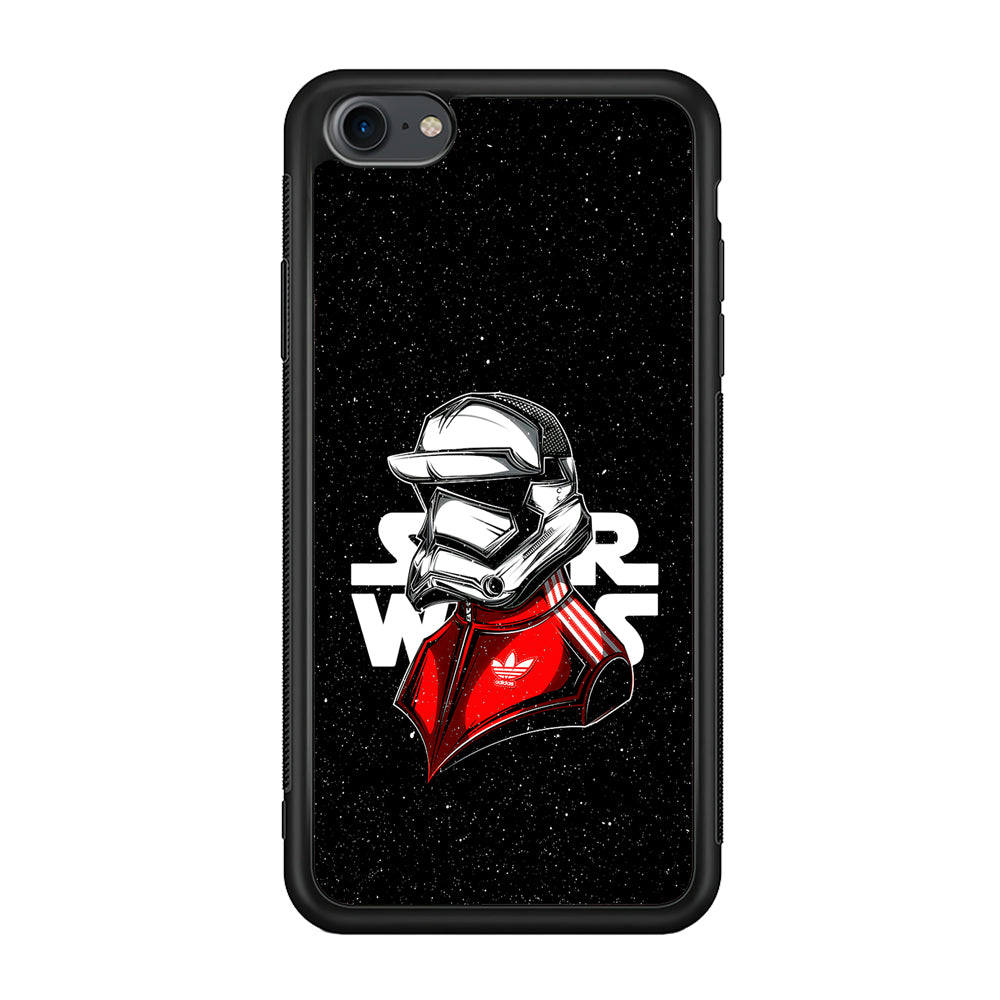 Adidas Stormtrooper Star Wars iPhone SE 3 2022 Case-Mobile Phone Case-Rubber Black (2D Case)-Altracase