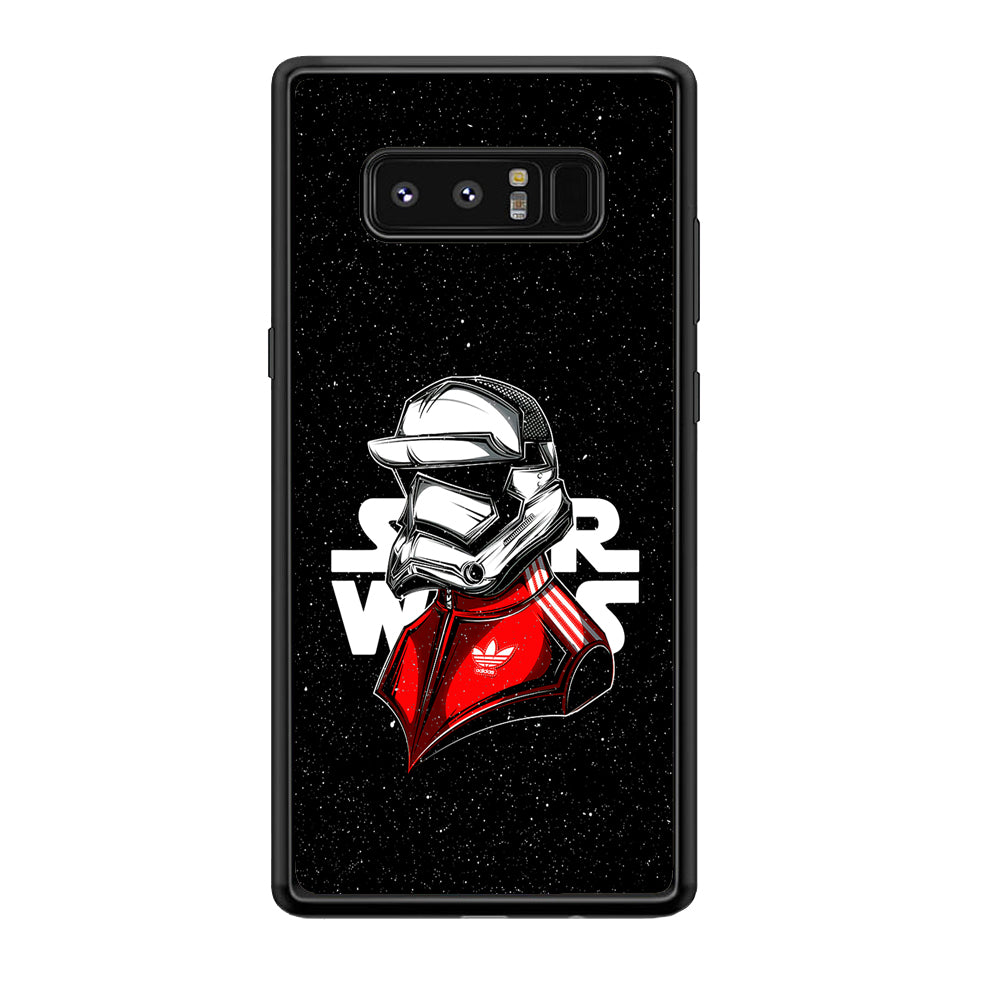Adidas Stormtrooper Star Wars Samsung Galaxy Note 8 Case-Mobile Phone Case-Rubber Black (2D Case)-Altracase