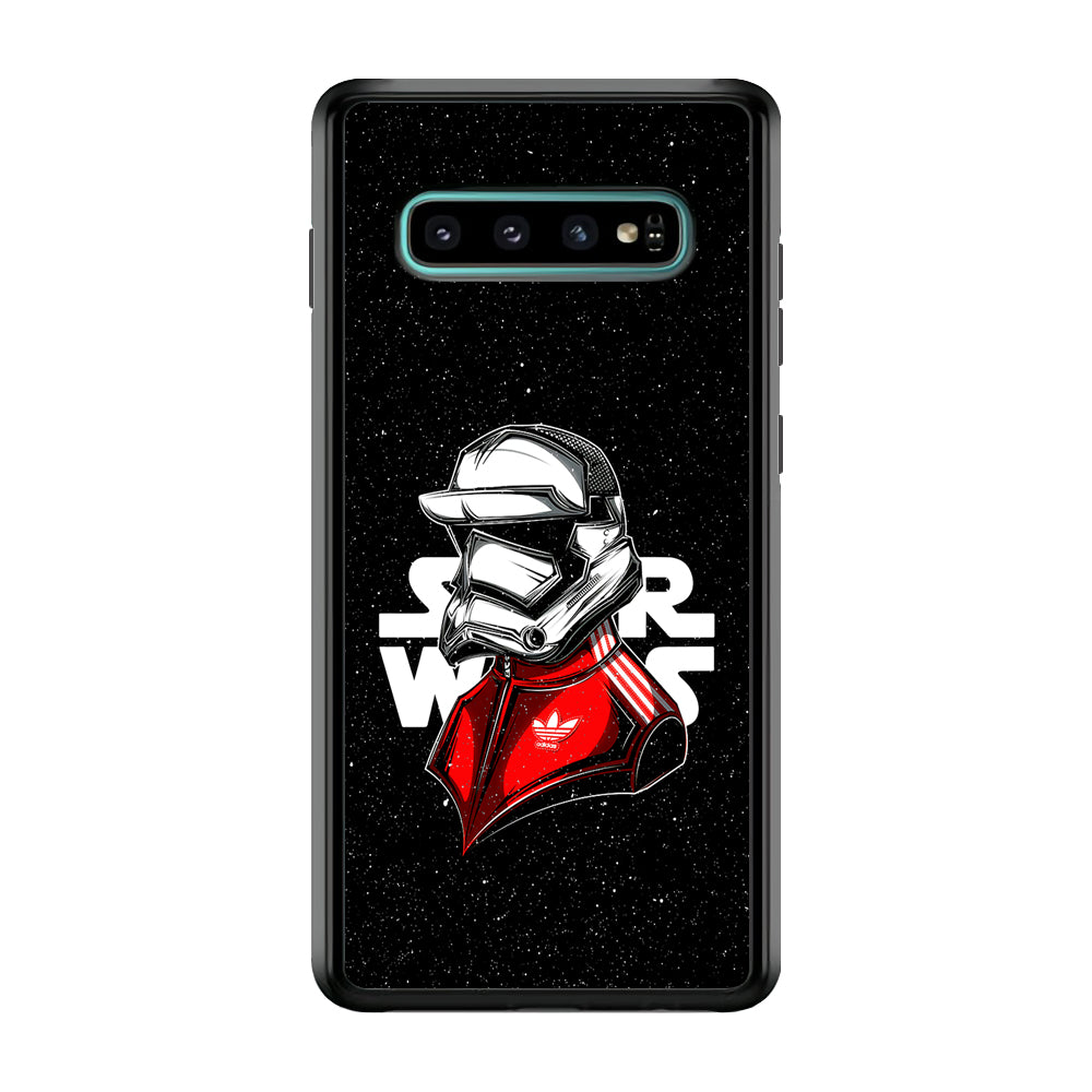 Adidas Stormtrooper Star Wars Samsung Galaxy S10 Case-Mobile Phone Case-Rubber Black (2D Case)-Altracase
