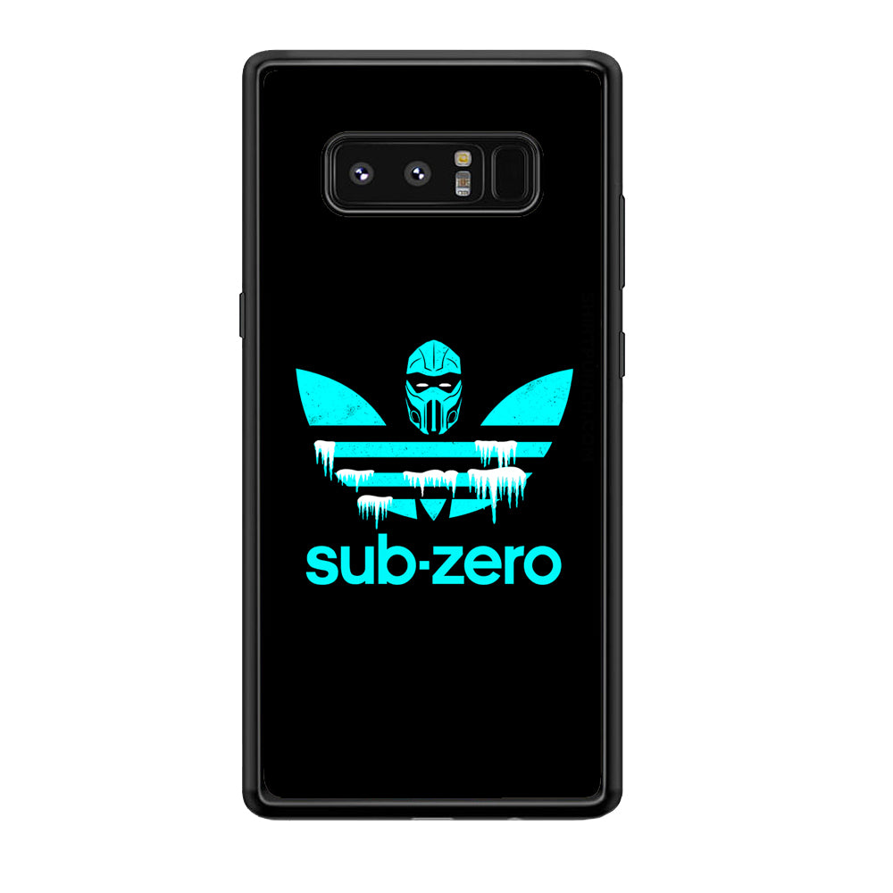 Adidas Sub Zero Samsung Galaxy Note 8 Case-Mobile Phone Case-Rubber Black (2D Case)-Altracase