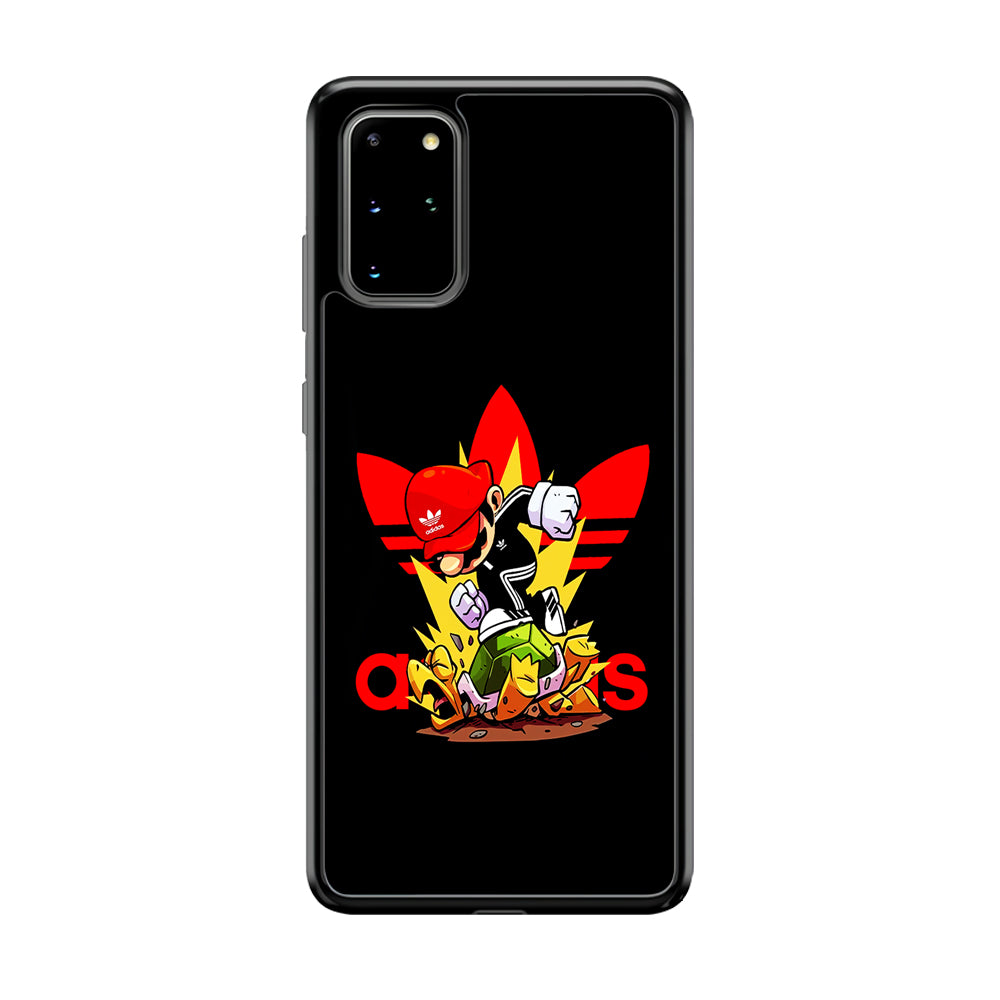Adidas Super Mario Turtle Samsung Galaxy S20 Plus Case-Mobile Phone Case-Rubber Black (2D Case)-Altracase