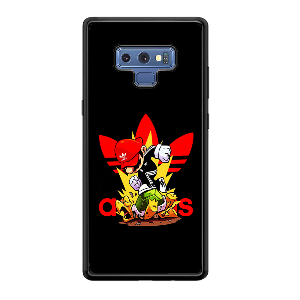 Adidas Super Mario Turtle Samsung Galaxy Note 9 Case-Mobile Phone Case-Rubber Black (2D Case)-Altracase