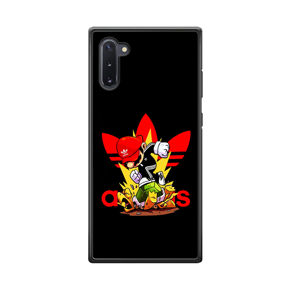 Adidas Super Mario Turtle Samsung Galaxy Note 10 Case-Mobile Phone Case-Rubber Black (2D Case)-Altracase