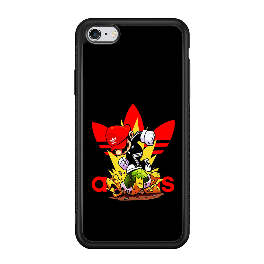 Adidas Super Mario Turtle iPhone 6 Plus | 6s Plus Case-Mobile Phone Case-Rubber Black (2D Case)-Altracase