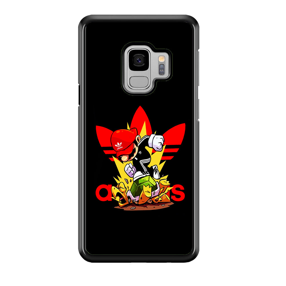 Adidas Super Mario Turtle Samsung Galaxy S9 Case-Mobile Phone Case-Rubber Black (2D Case)-Altracase