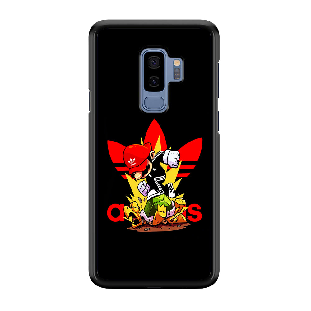 Adidas Super Mario Turtle Samsung Galaxy S9 Plus Case-Mobile Phone Case-Rubber Black (2D Case)-Altracase