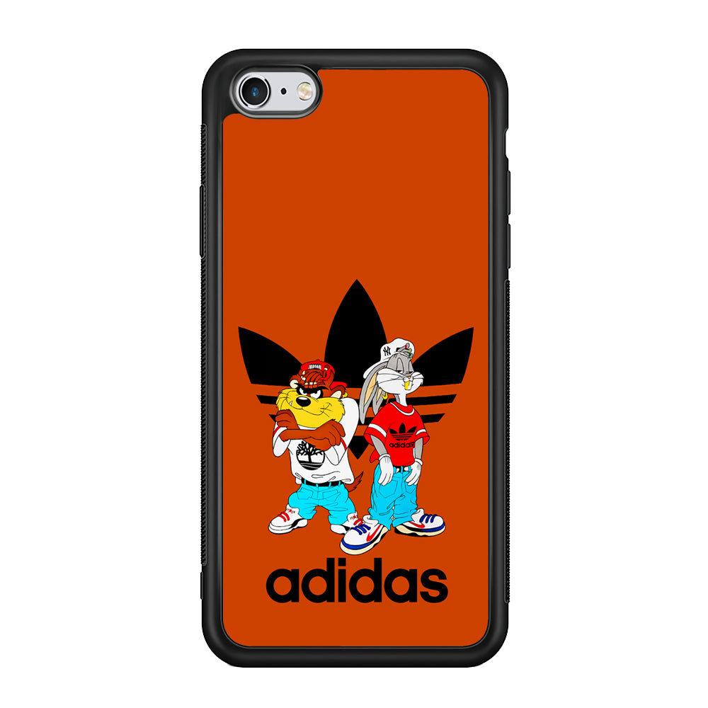 Adidas Taz And Bugs iPhone 6 | 6s Case-Mobile Phone Case-Rubber Black (2D Case)-Altracase