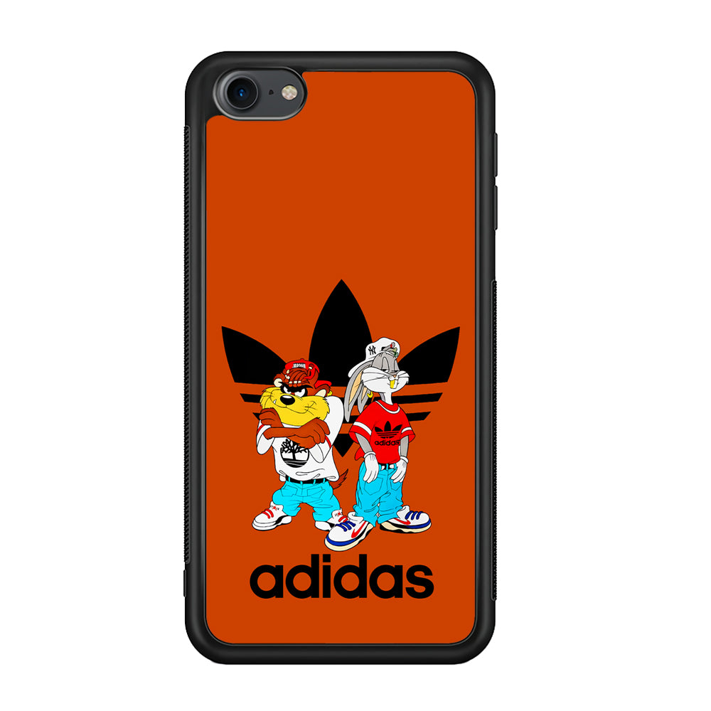 Adidas Taz And Bugs iPod Touch 6 Case-Mobile Phone Case-Rubber Black (2D Case)-Altracase