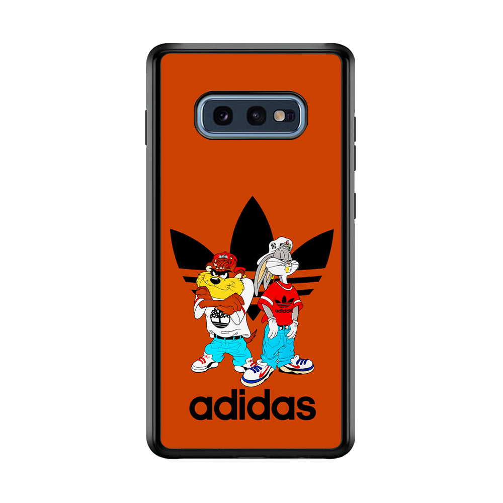 Adidas Taz And Bugs Samsung Galaxy S10E Case-Mobile Phone Case-Rubber Black (2D Case)-Altracase