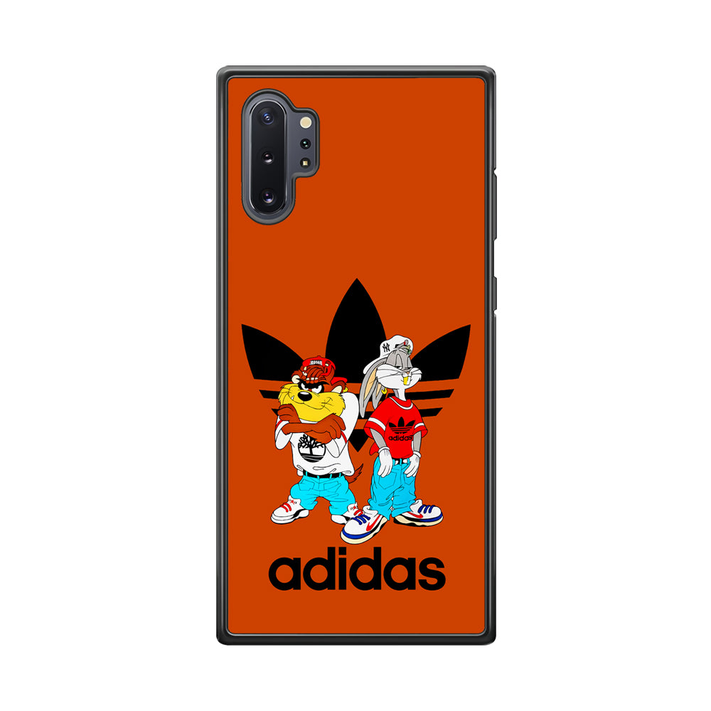 Adidas Taz And Bugs Samsung Galaxy Note 10 Plus Case-Mobile Phone Case-Rubber Black (2D Case)-Altracase
