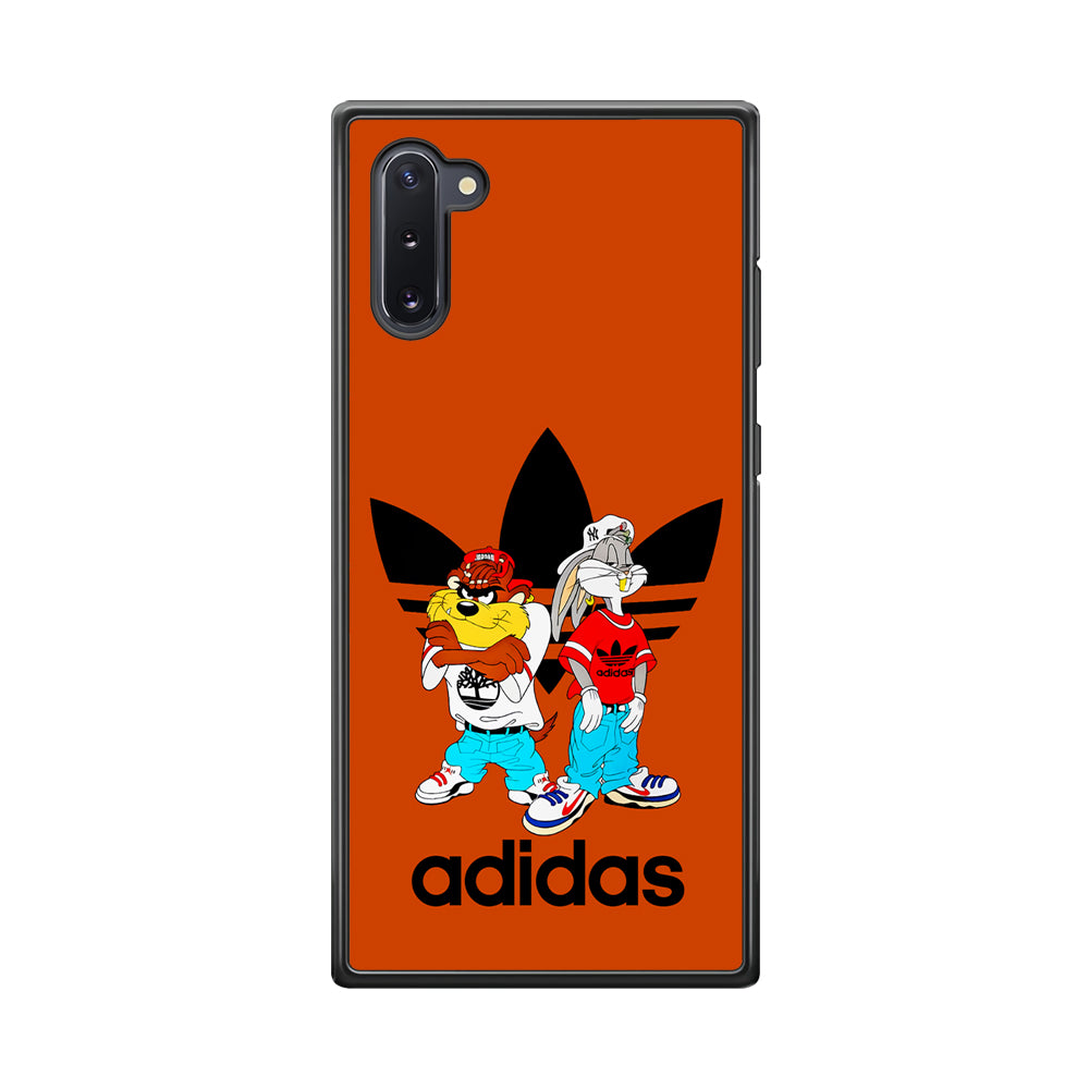 Adidas Taz And Bugs Samsung Galaxy Note 10 Case-Mobile Phone Case-Rubber Black (2D Case)-Altracase