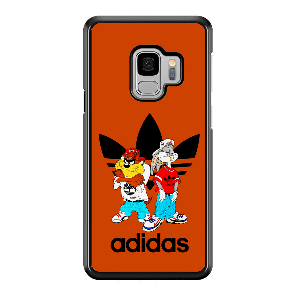 Adidas Taz And Bugs Samsung Galaxy S9 Case-Mobile Phone Case-Rubber Black (2D Case)-Altracase
