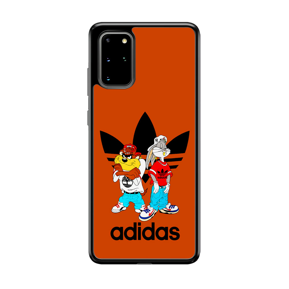 Adidas Taz And Bugs Samsung Galaxy S20 Plus Case-Mobile Phone Case-Rubber Black (2D Case)-Altracase