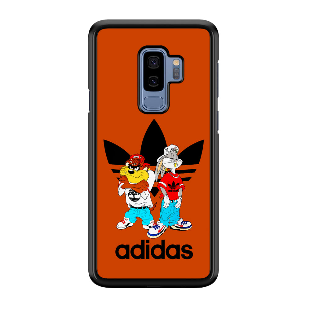 Adidas Taz And Bugs Samsung Galaxy S9 Plus Case-Mobile Phone Case-Rubber Black (2D Case)-Altracase