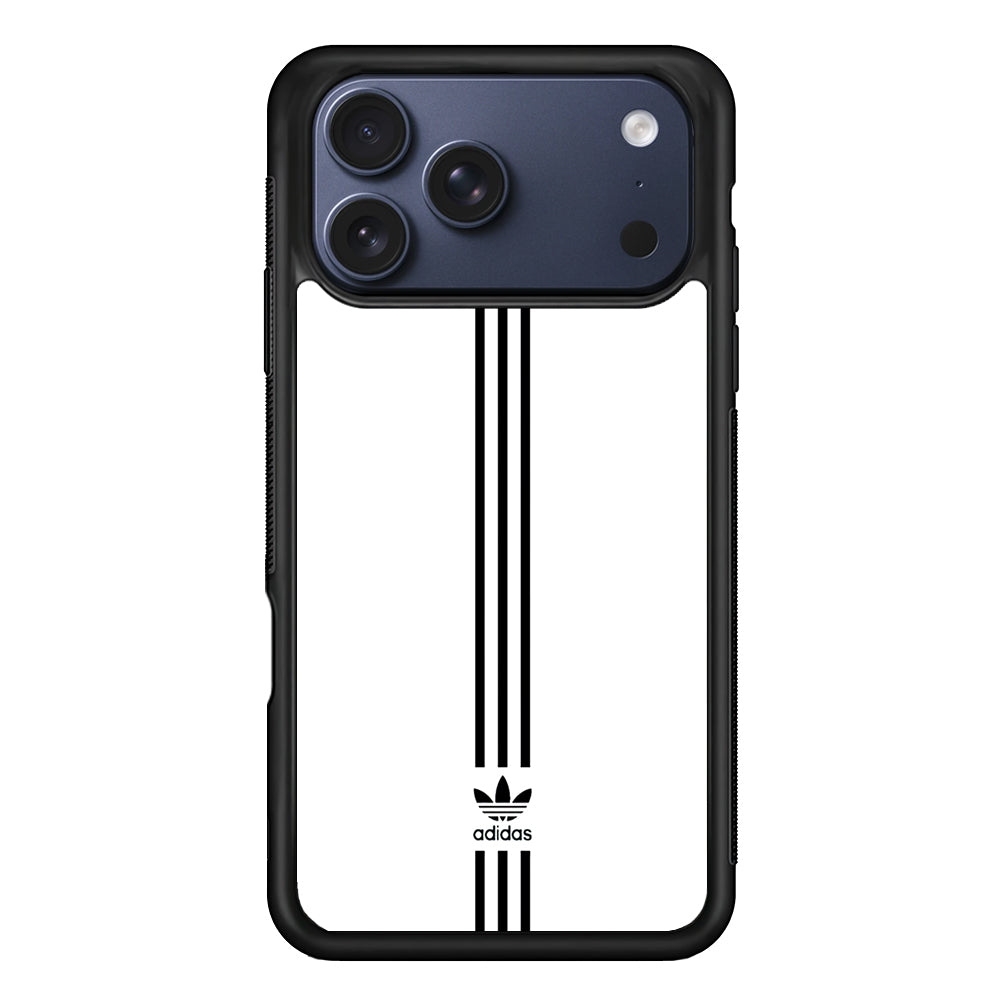 Adidas White Three Lines iPhone 17 Pro Case - Altracase