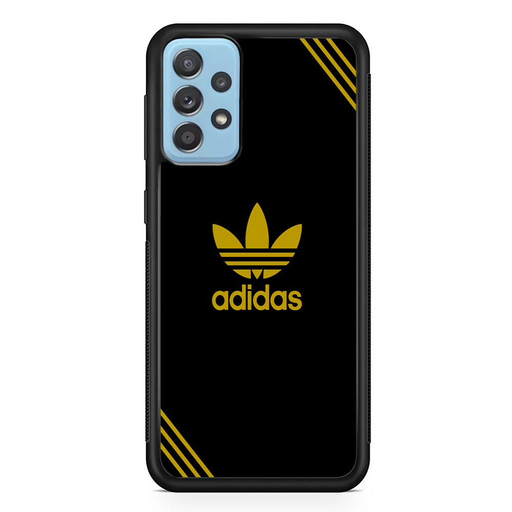 Adidas Yellow Color Samsung Galaxy A52 Case-Mobile Phone Case-Rubber Black (2D Case)-Altracase
