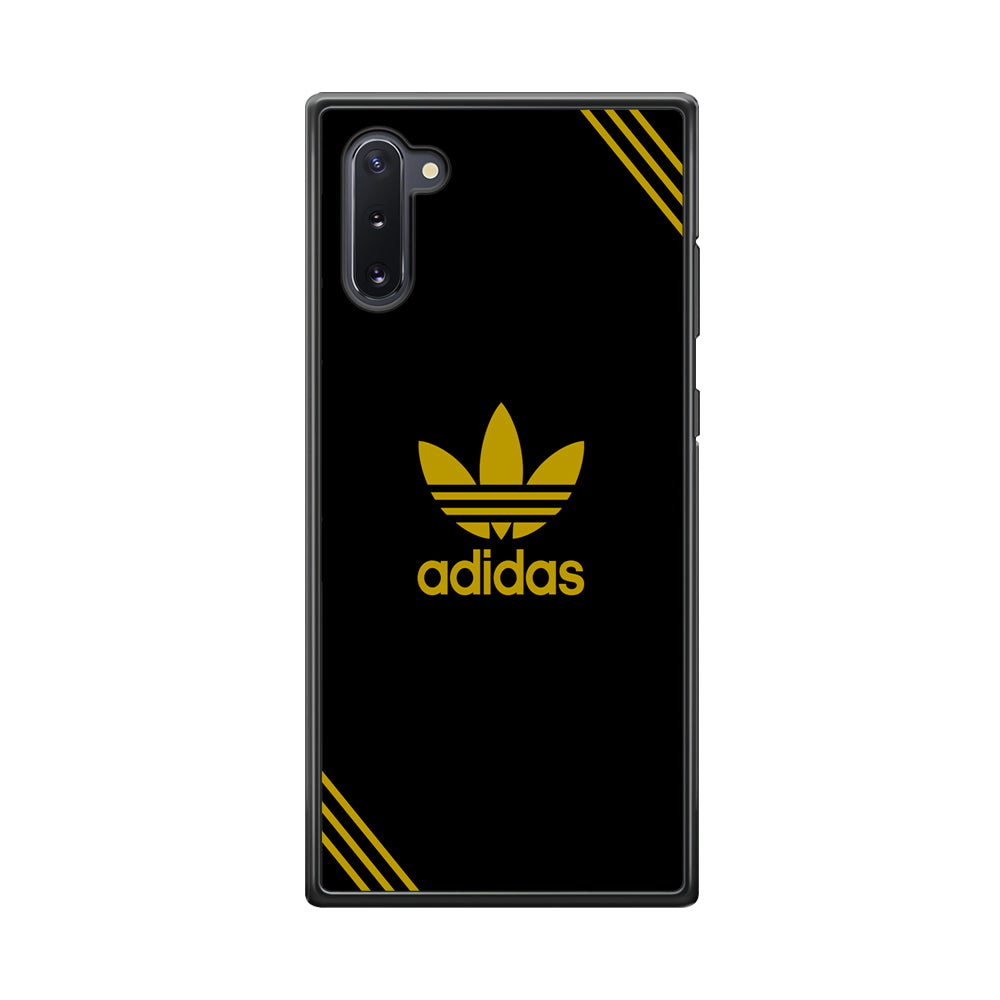 Adidas Yellow Color Samsung Galaxy Note 10 Case-Mobile Phone Case-Rubber Black (2D Case)-Altracase